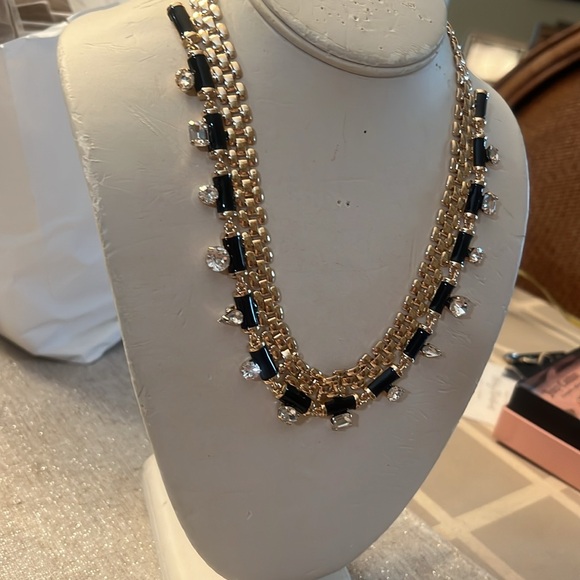 Gemma Layne’s golden chain w black and stones - Picture 3 of 6